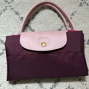 Longchamp Re-play Le pliage top handle bag fuchsia